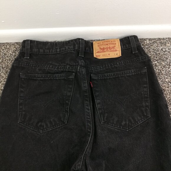 Vintage 1996 Levis Jeans 521 Tapered Leg High Rise Womens 12 Med 30x31 USA Made - Picture 6 of 11